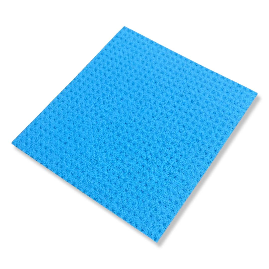 MAUS 10 stuks sponsdoekjes 20x18cm. blauw