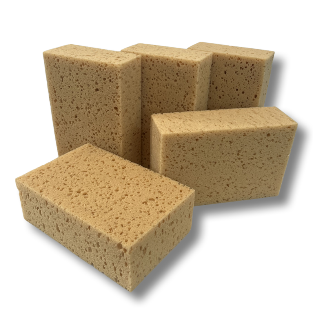 MAUS Classic - 5x Spons universeel groot - 200x130x70mm - ouderwetse schoonmaaksponzen