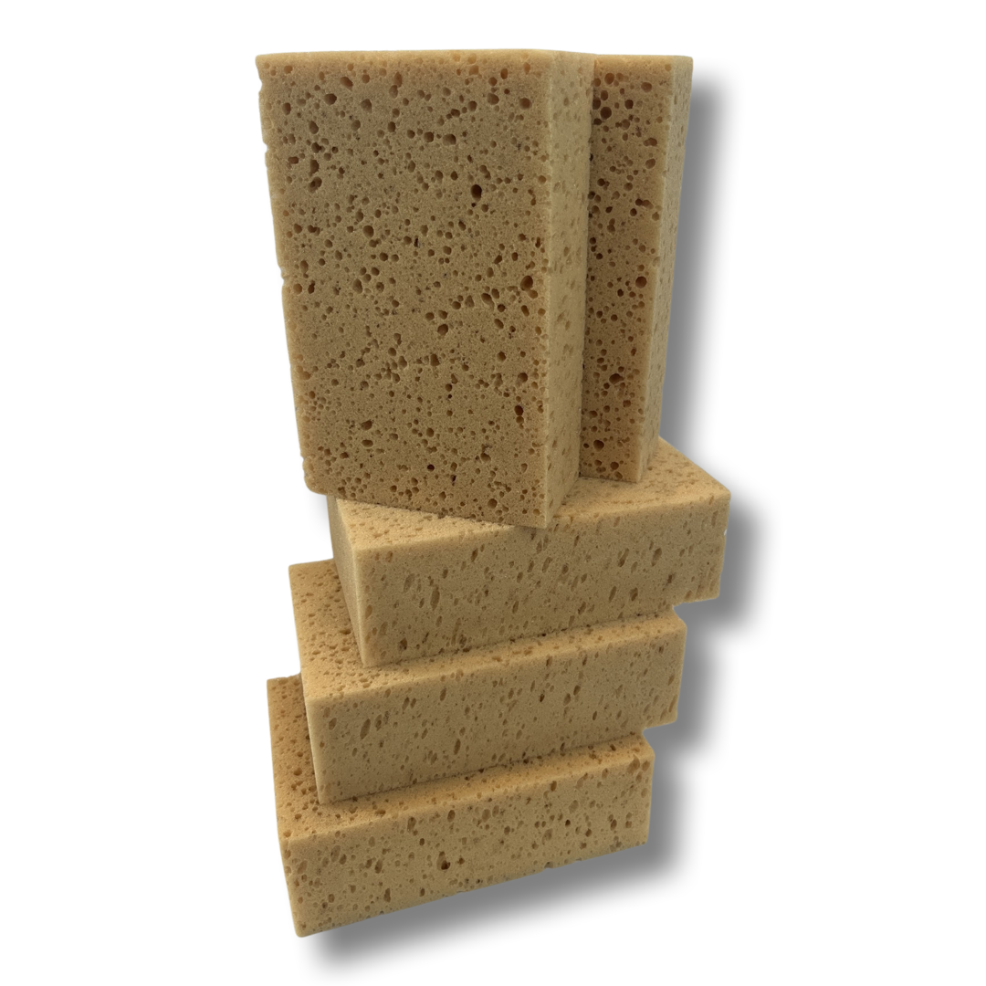 MAUS Classic - 5x Spons universeel groot - 200x130x70mm - ouderwetse schoonmaaksponzen