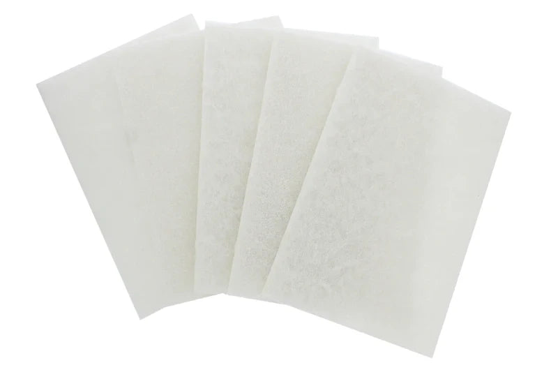 MAUS schuurlapjes wit 10 stuks - Professionele schuurpads middelgrof. 225x150mm schuurvlies