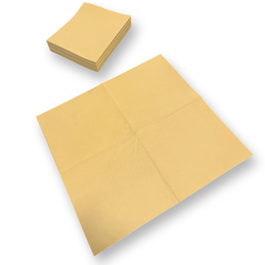 MAUS - kunstzeem geel 10 stuks - zonder gaatjes - 40x38cm. zemen