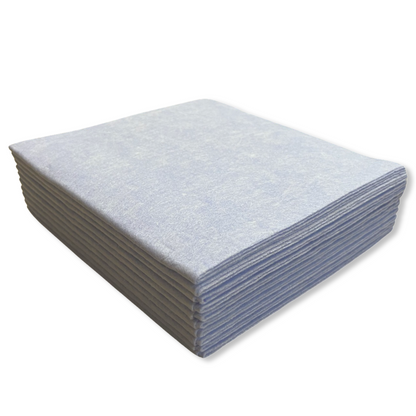 MAUS 10 lavettes bleues. Qualité lourde 140 grammes
