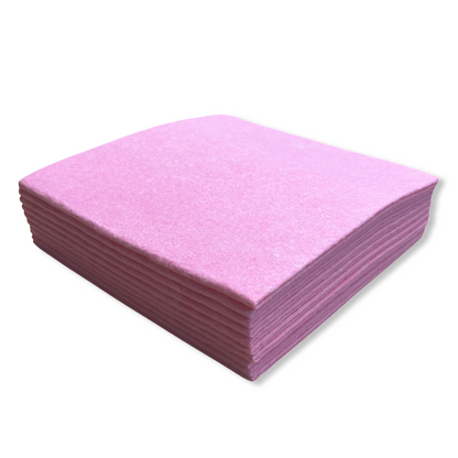 MAUS 10 éponges lavettes rouge rose. Qualité lourde 140 grammes