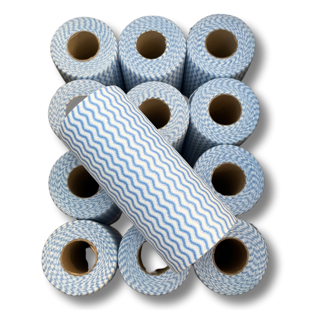 MAUS 4 x 50 huishouddoekjes op rol - 200 schoonmaakdoekjes - blauw