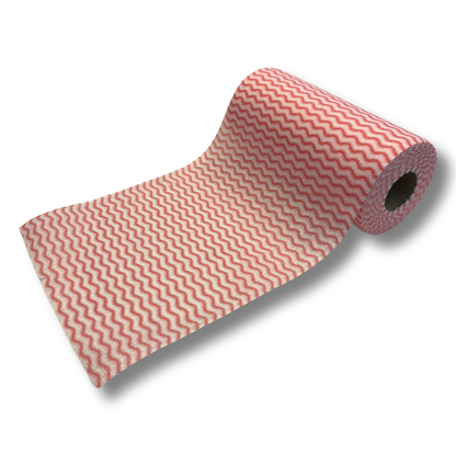 MAUS 12 x 50 household wipes on a roll - 600 cleaning wipes - red