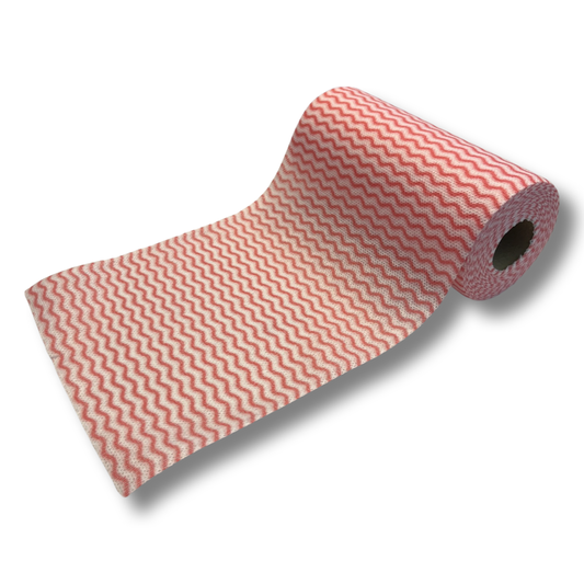 MAUS 4 x 50 huishouddoekjes op rol - 200 schoonmaakdoekjes - rood