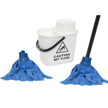 MAUS mopping set - 15 litre white - 2 microfibre mops - clean sustainably
