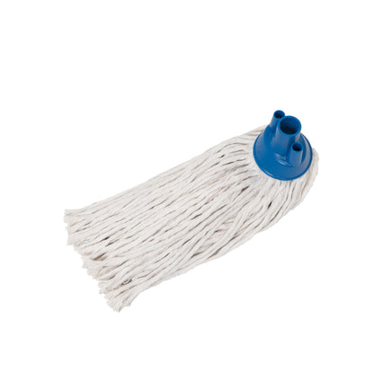 MAUS Spanish mop with handle - 4 mop heads in blue