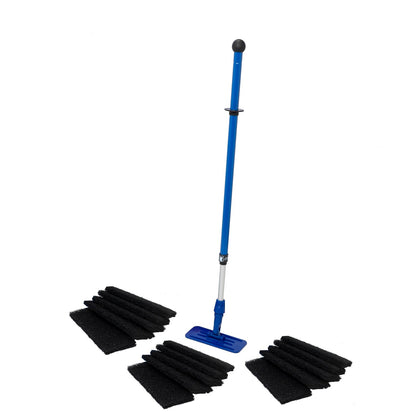 MAUS doodlebug black set complete - 15 black pads with handle and holder for edge cleaning