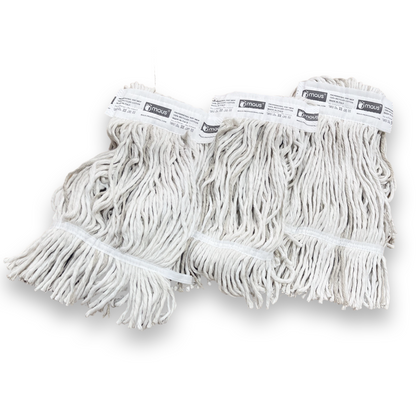 MAUS mopping set complete - aluminium mop handle - 3 recycled mops - Lightweight professional set