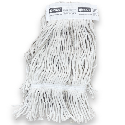 MAUS mopping set complete - aluminium mop handle - 3 recycled mops - Lightweight professional set