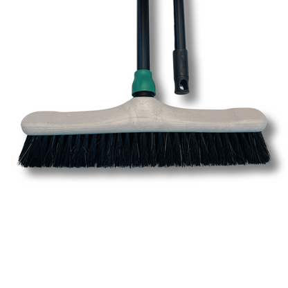 MAUS indoor broom 40cm - soft horsehair soft broom with 150cm handle - recycled - made in EU - very robust