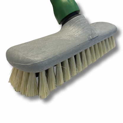 MAUS Ankerbürste mit Stiel - weiche Scheuerbürste 25 cm - Naturfasern - Schrubber mit Stiel