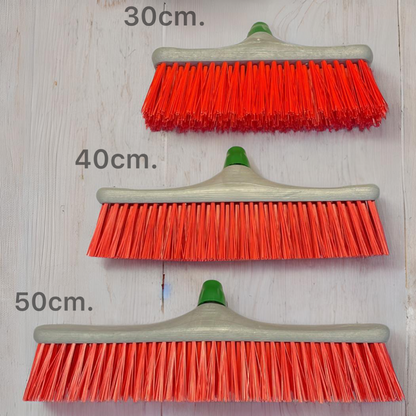 Balai MAUS extérieur 40cm - balai de rue avec manche 150cm - PET recyclé - fabriqué en UE - balai robuste