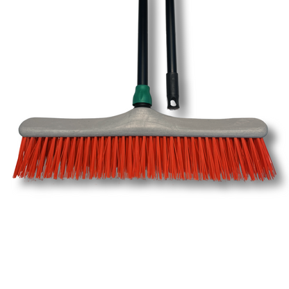 MAUS outdoor broom 50cm - street broom with 150cm handle - recycled PET - made in EU - robust broom