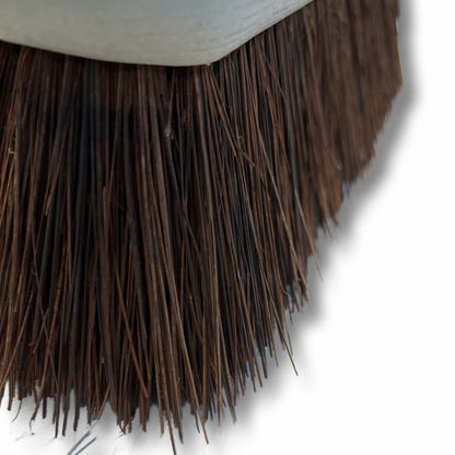 MAUS outdoor broom 30cm - bassine street broom with 150cm handle - natural fibres - made in EU - robust broom