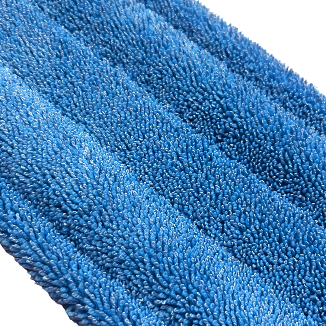 MAUS vlakmop velcro dweil 45 cm microvezel blauw
