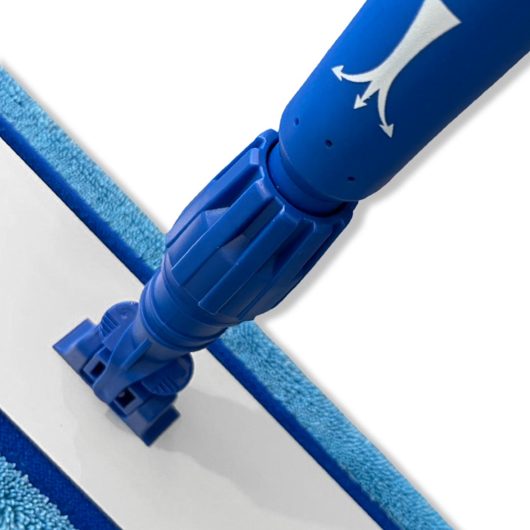 MAUS Vlakmop set 40cm met Spraysteel - Dweil met Velcro Bevestiging - 3 Microvezel Moppen