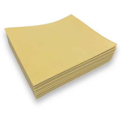 MAUS - chamois synthétique jaune 10 pièces sans perforations - 40x38cm