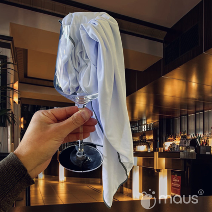 MAUS microfibre polishing cloth 5-pack. Glass cloth white 45 x 70 cm