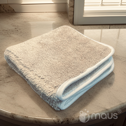 MAUS chiffon de séchage salle de bain - 40x40cm - haute absorption - chiffon de séchage polyvalent 2 couches - chiffon de séchage voiture et maison