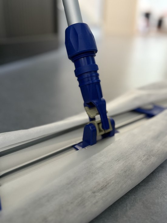Klemsysteem van de MAUS XL stofwisser met stofwisdoek