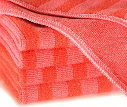 MAUS scrub microfibre cloths 10-pack red