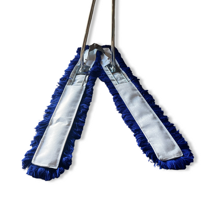 MAUS scissor sweeper with handle and 2x 100 cm covers - adjustable sweeper