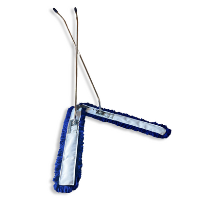 MAUS scissor sweeper with handle and 2x 100 cm covers - adjustable sweeper