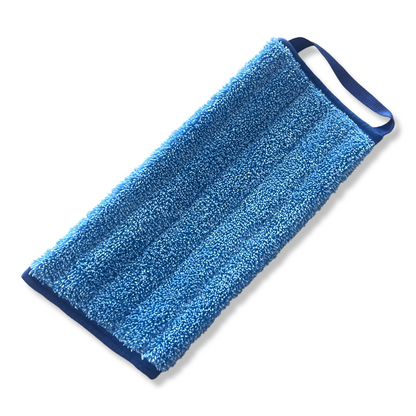 Blauwe MAUS microvezel vlakmop van 30 cm met velcro