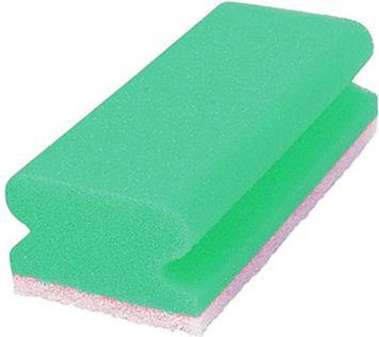 MAUS schuurspons met greep groen, grootverpakking 100 stuks