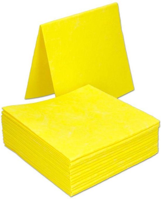 MAUS viscose sopdoeken geel, grootverpakking 200 stuks