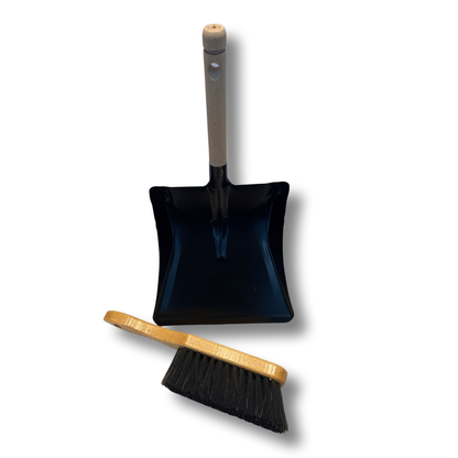 MAUS Kehrset schwarz - Rosshaarbesen 30cm. - Innenbereich